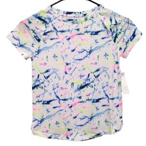 Athletic Works Active Girl's Splatter Top Small (6/6X) NWT